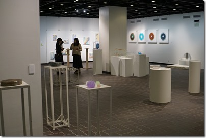 第8回ガラス教育機関合同作品展　ギャラリーB 展示の様子